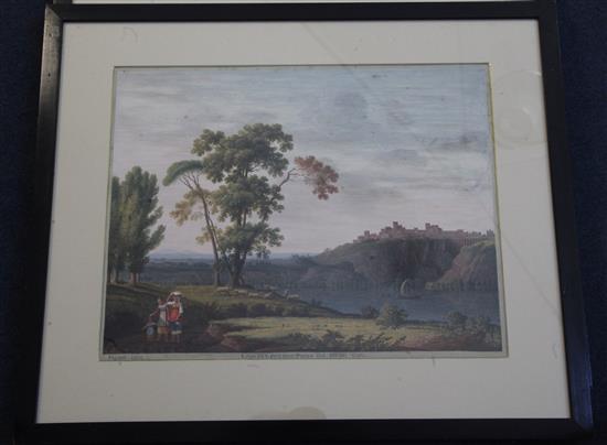 Pigout, 1822 Lago di Genzano Preso Da Nemi & Albano aroma, 11.5 x 14.75in.